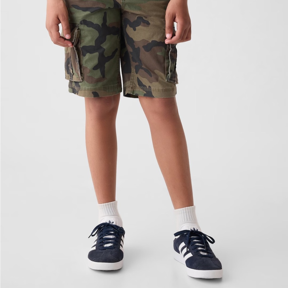 Kids Camouflage Cargo Shorts